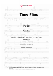 Sheet music, chords Pade, Murat Salman - Time Flies