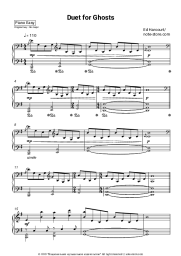 Sheet music, chords Ed Harcourt - Duet For Ghosts