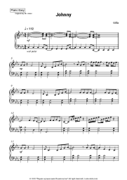 Sheet music, chords Gilla - Johnny