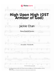Sheet music, chords Jackie Chan - High Upon High (OST Armour of God)