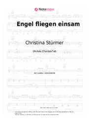 Sheet music, chords Christina Stürmer - Engel fliegen einsam