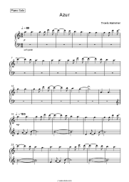 Sheet music, chords Troels Hammer - Azur