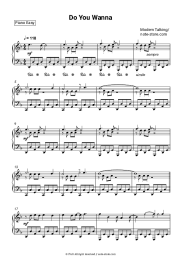 Sheet music, chords Modern Talking - Do You Wanna