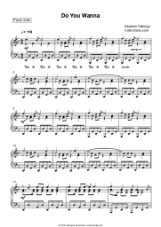 Sheet music, chords Modern Talking - Do You Wanna