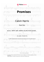 Sheet music, chords Calvin Harris, Sam Smith - Promises