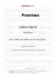 Sheet music, chords Calvin Harris, Sam Smith - Promises