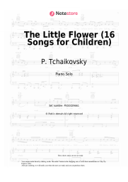 Sheet music, chords P. Tchaikovsky - The Little Flower (16 Songs for Children)