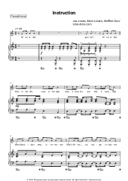 Sheet music, chords Jax Jones, Demi Lovato, Stefflon Don - Instruction