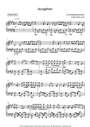 Sheet music, chords AnnenMayKantereit - Ausgehen