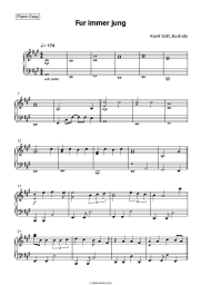 Sheet music, chords Karel Gott, Bushido - Fur immer jung