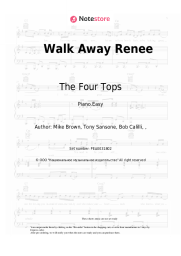 Sheet music, chords The Four Tops - Walk Away Renee