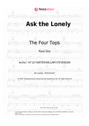 Sheet music, chords The Four Tops - Ask the Lonely