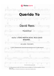 undefined David Rees - Querido Yo