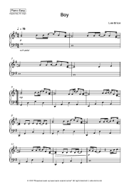 Sheet music, chords Lee Brice - Boy