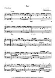 Sheet music, chords Lee Brice - Boy