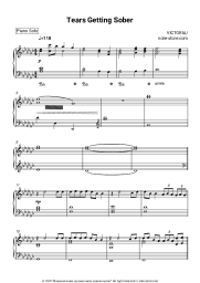 Sheet music, chords VICTORIA - Tears Getting Sober