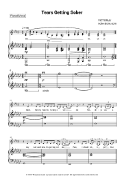 Sheet music, chords VICTORIA - Tears Getting Sober