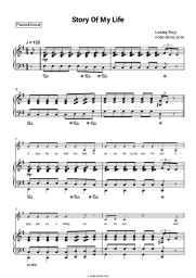 Sheet music, chords Lesley Roy - Story Of My Life