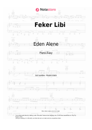 Sheet music, chords Eden Alene - Feker Libi