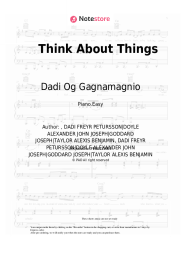Sheet music, chords Dadi Og Gagnamagnio - Think About Things
