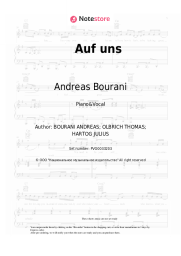 Sheet music, chords Andreas Bourani - Auf uns