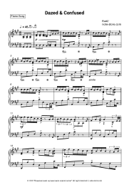 Sheet music, chords Ruel - Dazed & Confused