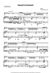 Sheet music, chords Ruel - Dazed & Confused