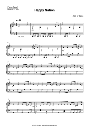 Sheet music, chords Ace of Base - Happy Nation