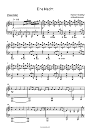 Sheet music, chords Ramon Roselly - Eine Nacht
