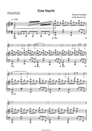 Sheet music, chords Ramon Roselly - Eine Nacht