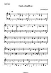 Sheet music, chords David Rawlings - Cumberland Gap