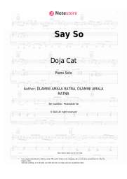Sheet music, chords Doja Cat - Say So