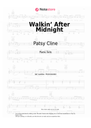 Sheet music, chords Patsy Cline - Walkin’ After Midnight