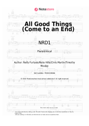 Sheet music, chords NRD1 - All Good Things (Come to an End)