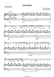 Sheet music, chords Ilse DeLange - Homesick