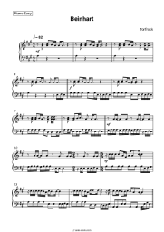 Sheet music, chords Torfrock - Beinhart