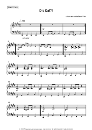 Sheet music, chords Die Fantastischen Vier - Die da!?!