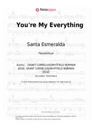 Sheet music, chords Santa Esmeralda - You're My Everything