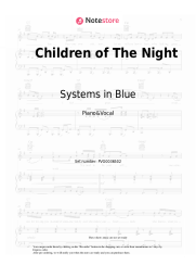 Sheet music, chords Systems in Blue - Children of The Night