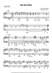 Sheet music, chords Bay City Rollers - Bye Bye Baby