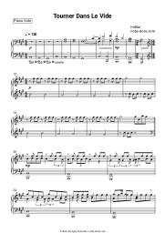 Sheet music, chords Indila - Tourner Dans Le Vide