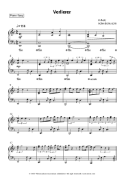 Sheet music, chords LUNA - Verlierer