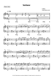 Sheet music, chords LUNA - Verlierer