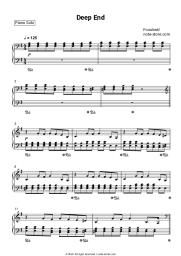 Sheet music, chords Foushee - Deep End