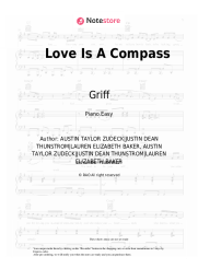 Sheet music, chords Griff - Love Is A Compass