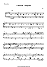 Sheet music, chords Griff - Love Is A Compass