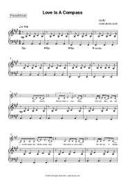 Sheet music, chords Griff - Love Is A Compass