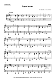 Sheet music, chords Die Fantastischen Vier - Irgendwann