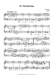 Sheet music, chords Robert Schumann - Op. 68, No. 16 (Erster Verlust)