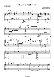 Sheet music, chords Vicky Leandros - Ich liebe das Leben